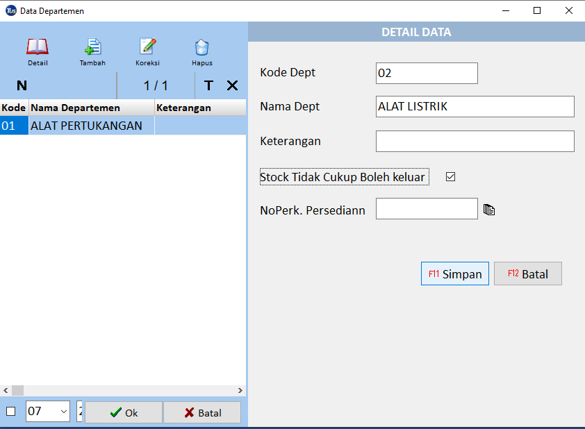 departemen barang