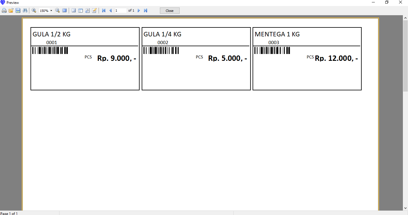 Label Produk
